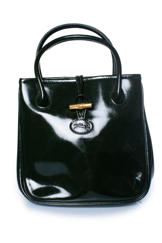 Bolso Longchamp, Roseau verde con asa superior. – Bolsos de mano, Calfskin (photo 6 of 8)