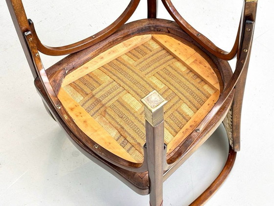 Image 1 of Poltrona modello 715 di Gustav Siegel per J. & J. Kohn del 1899 da Vienna