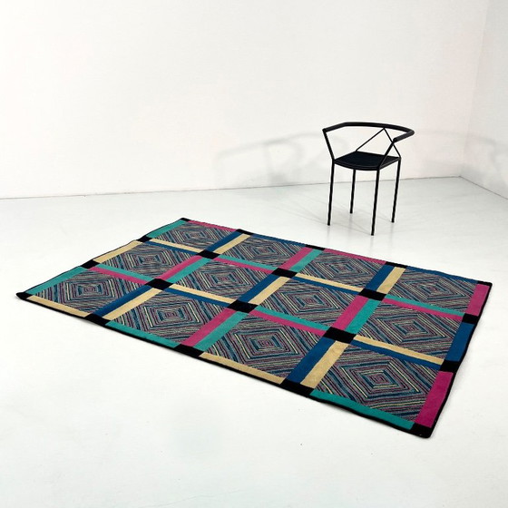 Tappeto in lana multicolore di Missoni, anni '80 – Tappeti (photo 5 of 6)