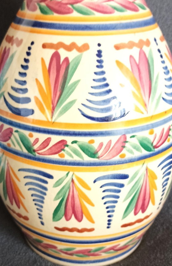 Image 1 of Jarrón de loza de Quimper – HB Quimper – Modelo 510, decoración C.C. – Circa 1955/1965