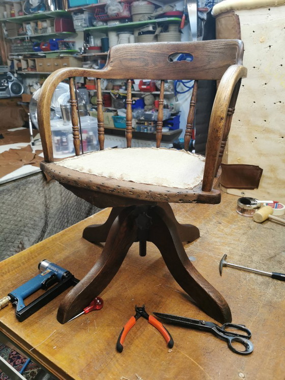 Image 1 of Chaise de bureau ancienne de Heywood Brothers, fin du 19e siècle