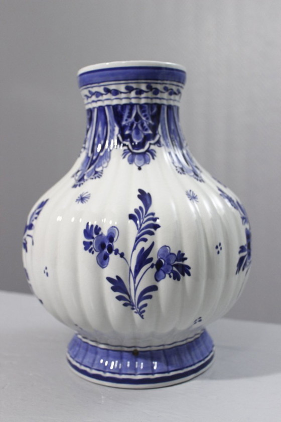 Image 1 of Große Vase/Lampenfuß von Royal Delft, Code CG 1962, Holland