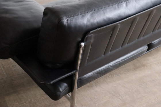 Divano tre posti Diesis in pelle nera di Antonio Citterio per B&B Italia, anni '70 – Divani 3 posti, Leather (photo 14 of 16)