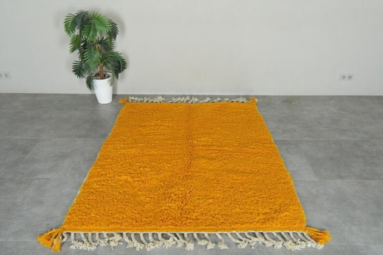 Image 1 of Alfombra marroquí amarilla de 3x2 m, opción personalizable.