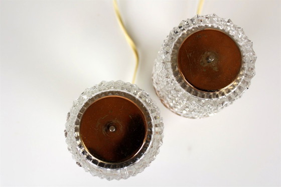 Lampade da tavolo in rame di Kamenicky Senov, anni '70, set di 2 – Glass, Copper (photo 7 of 13)
