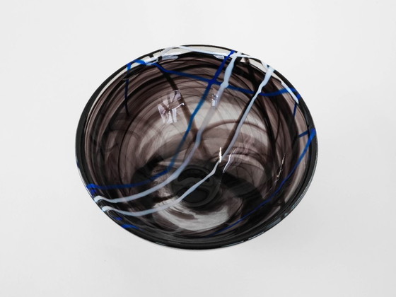 Image 1 of Ciotola in vetro Contrast, design svedese, anni '80, produttore: Kosta Boda, designer: Anna Ehrner