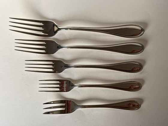 Image 1 of Wilkens Sterling Silver Swedish Faden cutlery 90 pieces 
