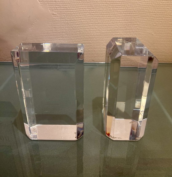 RITTS Bookends, astrolite lucite, 1970s – Decorative Objects, Plexiglass (photo 4 of 5)