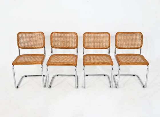 Sillas de comedor estilo B32 de Marcel Breuer (juego de 4) – Wood (photo 2 of 8)