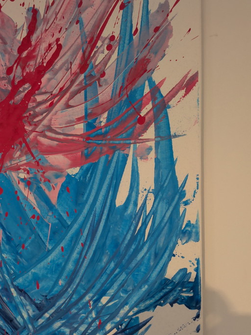 Painting of abstract lillies