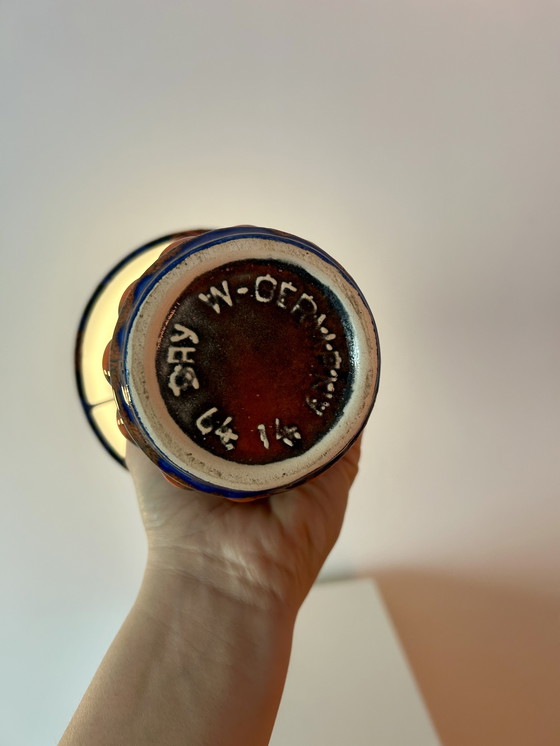 Image 1 of Upcycled table lamp from West Germany, Pop-Art vase by Bay Keramik