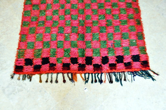 Image 1 of Vintage Moroccan Boujaad Checker Rug – 230 x 135 cm