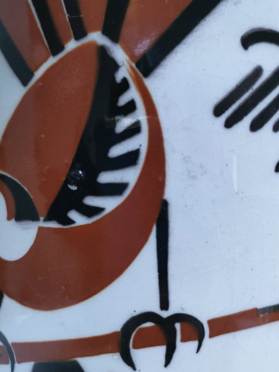 Image 1 of Art Deco vase by Keller Guérin, "Ceylon" bird