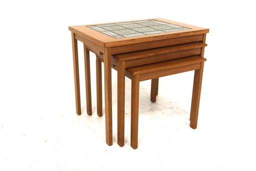 Vintage Nesttafels, Denemarken, 1960, Set van 3