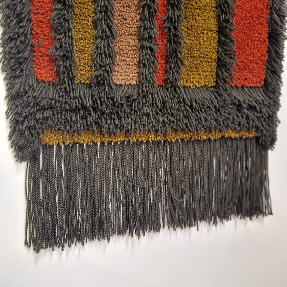 Image 1 of Arazzo da parete in lana vintage anni '70 Smyrna Arazzo da parete anni '70