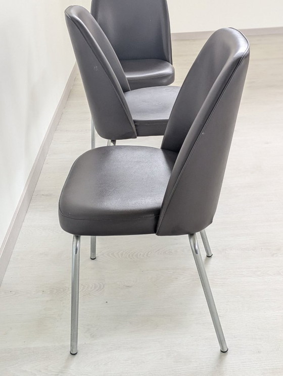 Image 1 of Stuhl - Kunstleder - Set aus drei Stühlen
