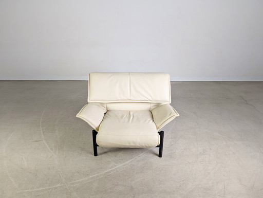 Cassina Veranda Sessel 1980 Vico Magistretti leder hell Design