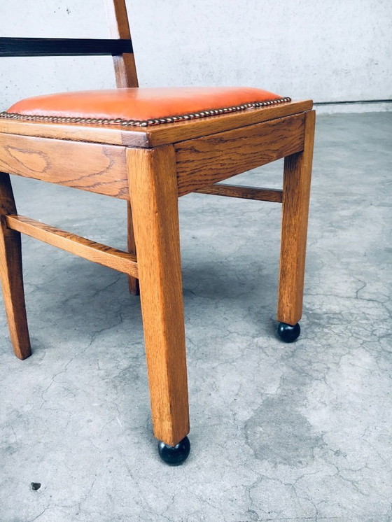 Image 1 of Art-déco-Stuhlset im Stil der Moderne, Belgien, 1930er Jahre