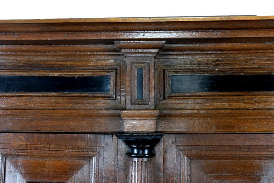 Image 1 of Säulenschrank aus dem 17. Jahrhundert, Eiche, um 1610-1630