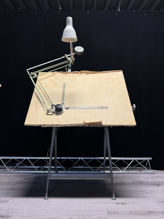Image 1 of Beautiful Complete Ahrend Circle Kramer Drawing Table Architect Table