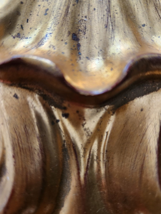 2 Louis XVI Neo-Classical Rocaille Wall Lamps with Gilded Carved Wood Appliqués, Handgeschnitzt, Frankreich (photo 13 of 15)