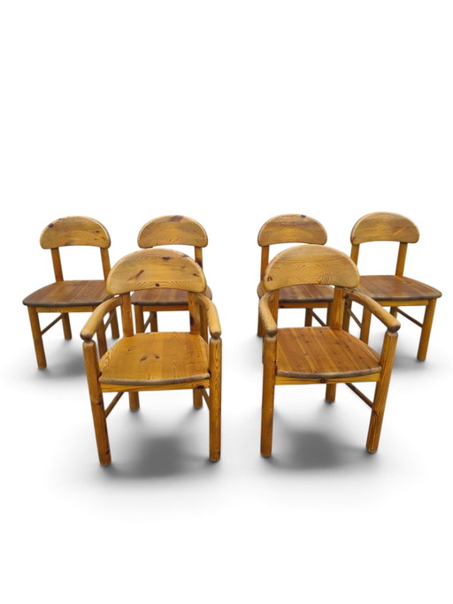 6 sedie in pino stile Daumiller – eetkamerstoelen, Wood (photo 2 of 8)