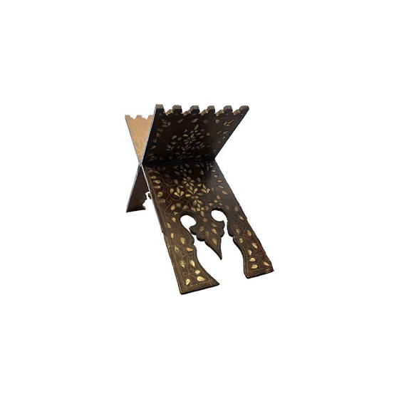 Rehal ancien en nacre et laiton, fin du XIXe siècle – Objets déco, Wood (photo 5 of 7)