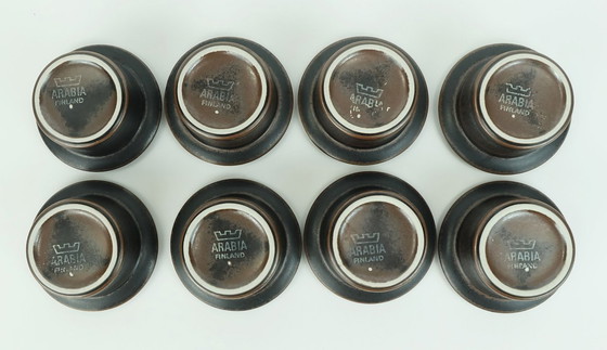 Image 1 of 8 Egg Cups Arabia Ruska Ulla Procope 1960s