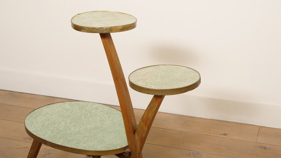 Image 1 of Vintage plantentafel | Etagère | 3 laags | Jaren 70