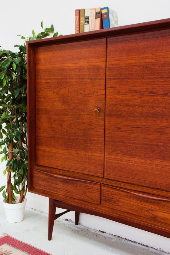 Image 1 of Vintage Teak Highboard Sideboard Midcentury Danish