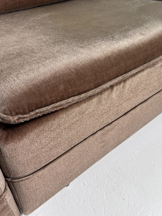 Image 1 of Vintage modular sofa mohair velvet