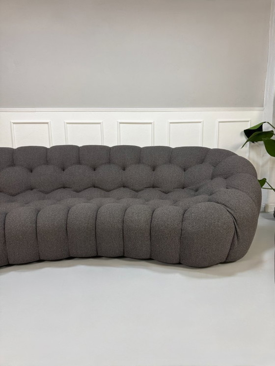Image 1 of Roche Bobois Bubble 5 Seater Grey Designer Sofa Fabric Couch