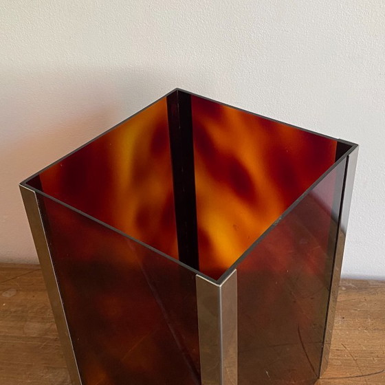 Image 1 of Plexiglas basket by Michel Dumas. 1970. Space age.