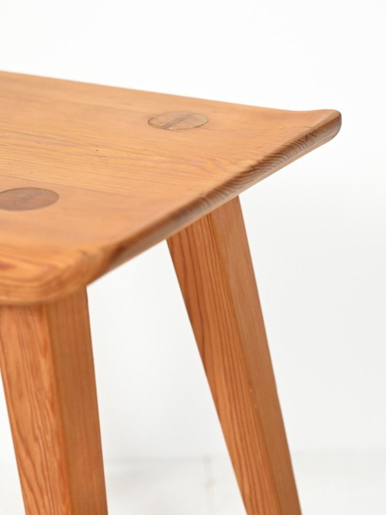 Image 1 of Sgabello vintage in pino “Visingsö” di Carl Malmsten