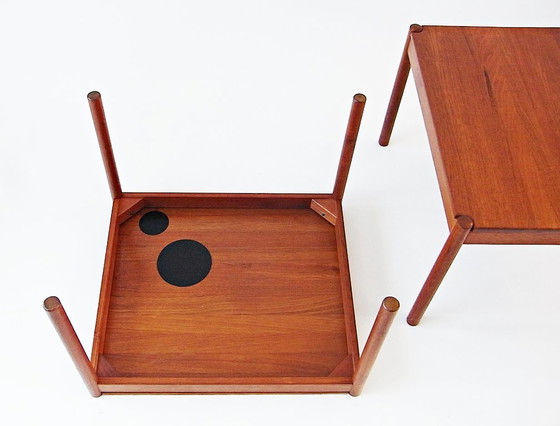 Image 1 of Tavolino da caffè in teak disegnato da Magnus Olesen per Durup DK, anni '60, set da 2 pezzi.