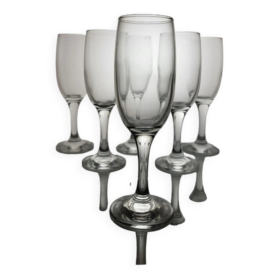 Set di 6 flûte in vetro – Bicchieri e caraffe, Crystal, Glass (photo 5 of 6)