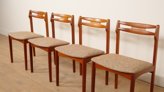 Image 1 of Juego de 4 sillas de comedor | Teca