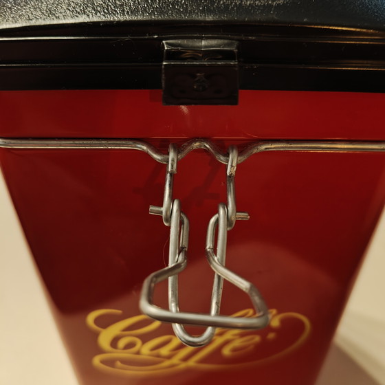 Image 1 of Set di 6 barattoli di caffè vintage "Caffé" mai usati.