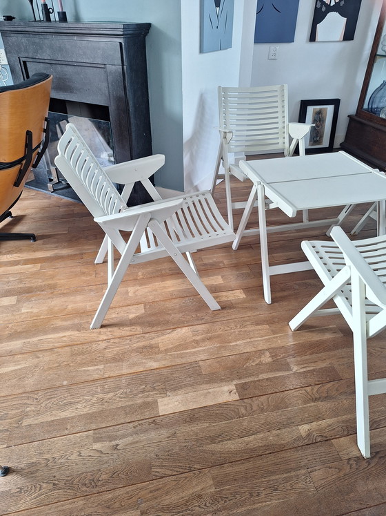 Image 1 of Set van 4x stoel 1x tafel Rex Stol