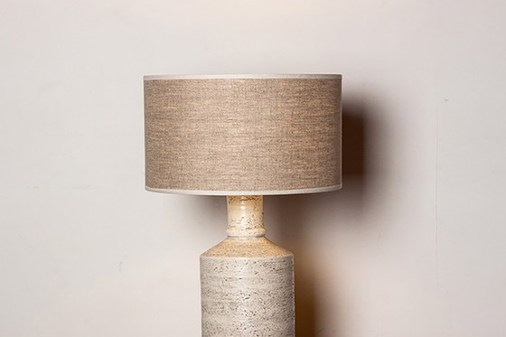 Image 1 of Grote Italiaanse keramieken vloerlamp van Aldo Londi voor Bitossi 1960.