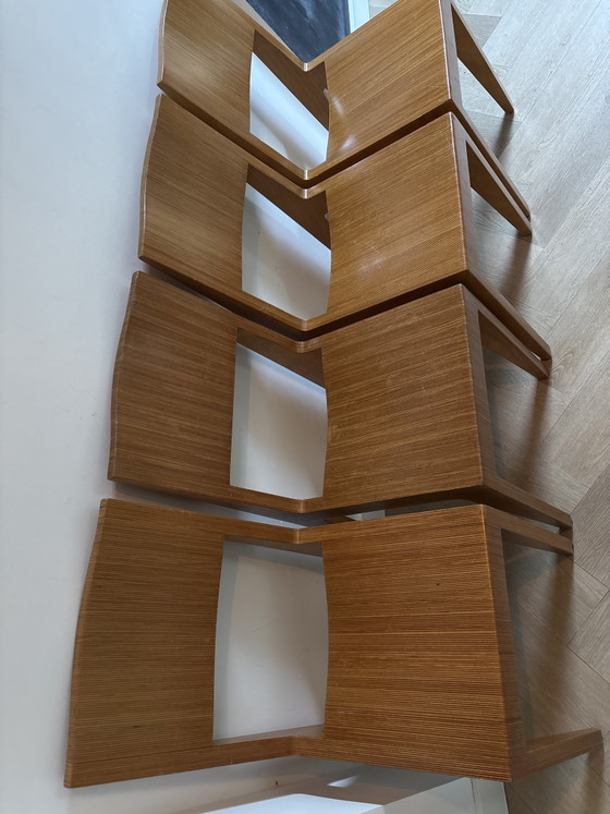 4x Studio Parade “Tom” Design Stoelen - Massief Eiken – Eetkamerstoelen, Wood (photo 3 of 6)