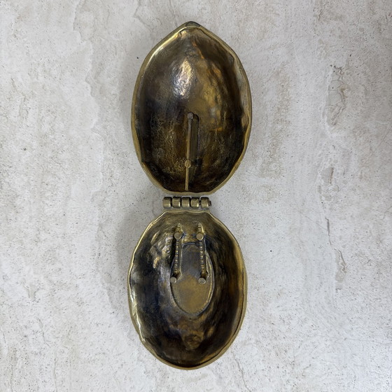 Image 1 of Brass Walnut Shaped Nut Cracker, 1970s