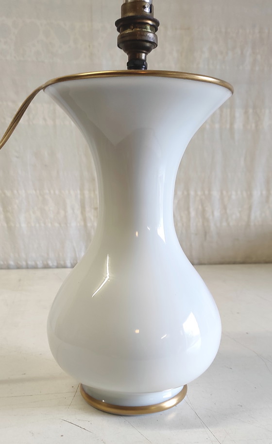 Image 1 of 19th-century style opaline glass lamp base