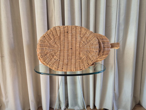 Image 1 of elefante vintage in vimini marrone