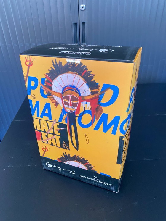 Image 1 of Bearbrick Andy Warhol x Jean Michel Basquiat N3 400% + 100% Medicom Spielzeug
