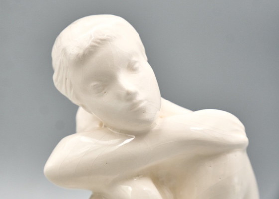 Figura femminile in ceramica, Jihokera Bechyně, anni '60 Cecoslovacchia – Sculture (photo 8 of 10)