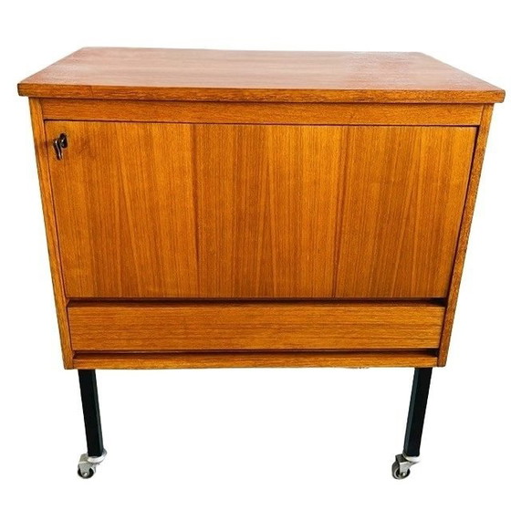 Image 1 of Meuble bar mobile vintage en teck, design danois des années 1960