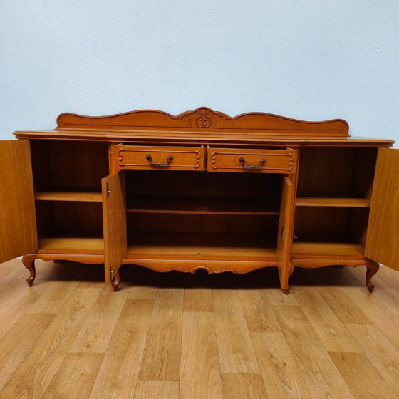 Image 1 of Vintage country Louis wall cupboard buffet cupboard dresser chest of drawers