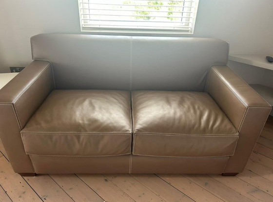 Image 1 of Authentic Hermes 2 seater leather sofa 