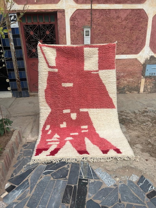 Traditioneel Berberkleed, handgeweven, handgemaakt, 1,4/2,6 m – Aime Té, vloerkleden en tapijten, Wool